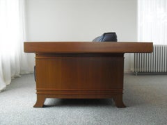 Art-Deco Cassina Robie 3 Two-Seat Leather Sofa by Frank Lloyd Wright