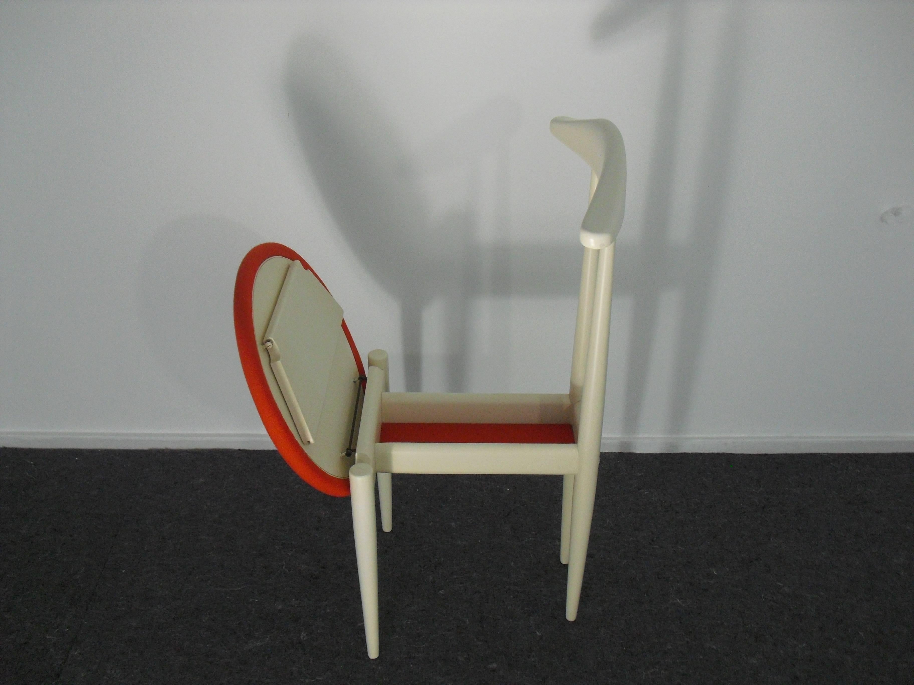 Wool Mid-Century Modern Design Butler Chair or Valet Chair, 1950s For Sale