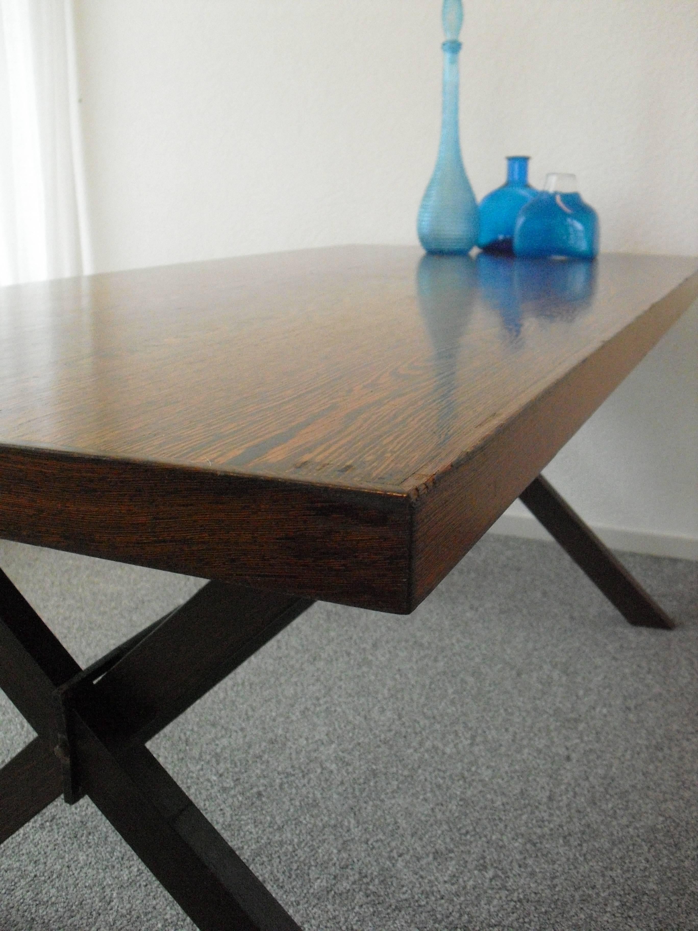 Mid-Century Modern Wenge Spectrum Design Dining Table by Martin Visser, 1960s In Good Condition In Westmaas, NL