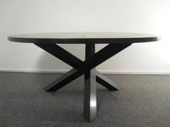 Dutch Design Round Wenge Dining Table by Martin Visser for 't Spectrum, 1960s