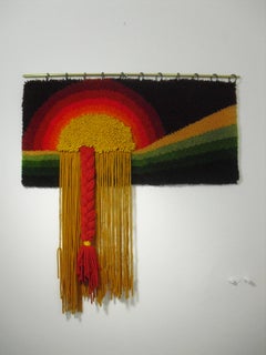 Vintage Modernist Smyrna Wool Tapestry by Desso, 1970s