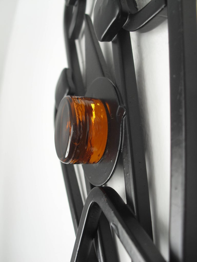 Danish Design Dantoft Wall Candle Holder Wrought Iron, 1960s For Sale at 1stDibs