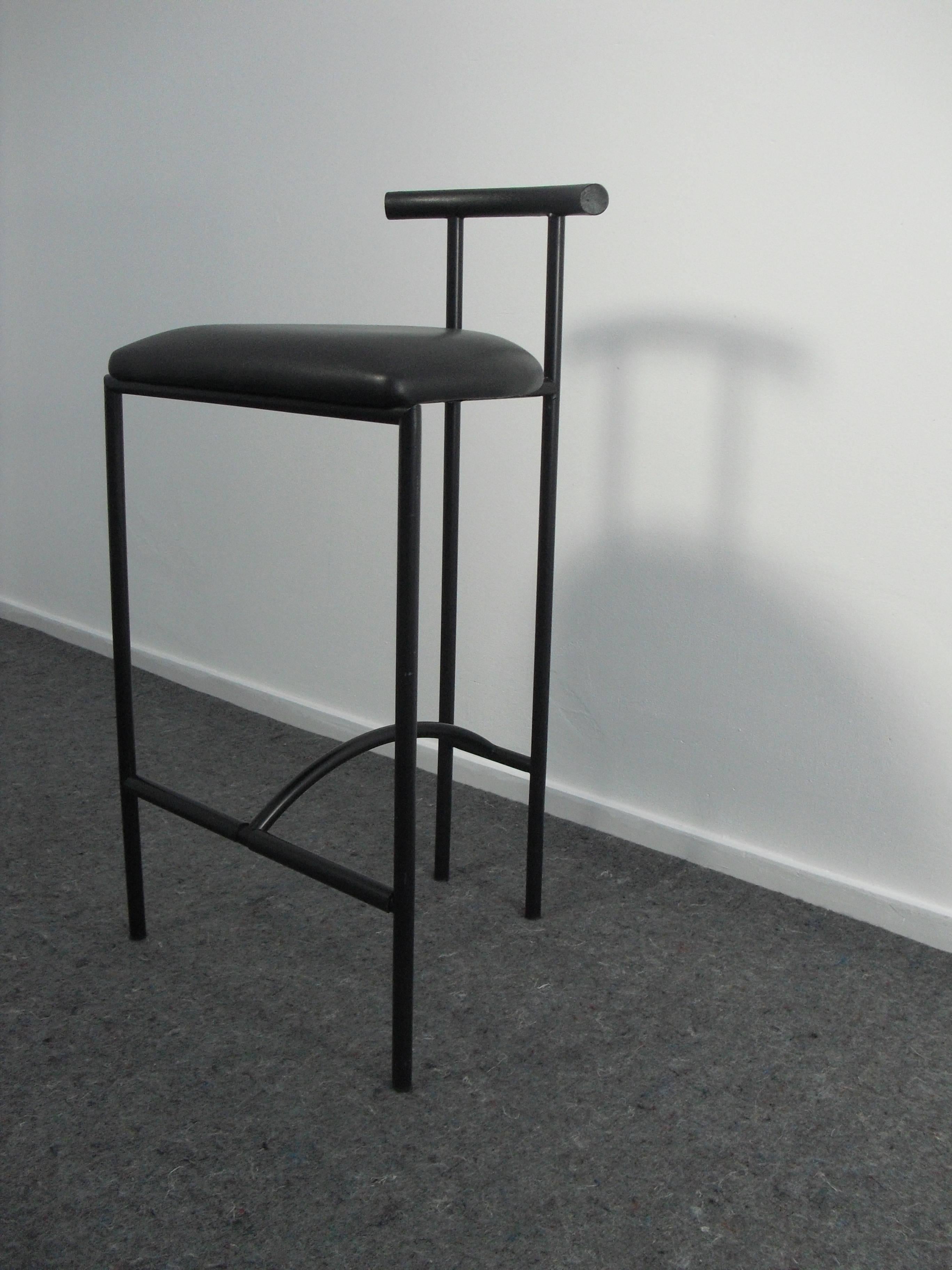 Post-Modern Minimalist Tokyo Bar Stool by Rodney Kinsman for Bieffeplast Italy, 1980's. For Sale