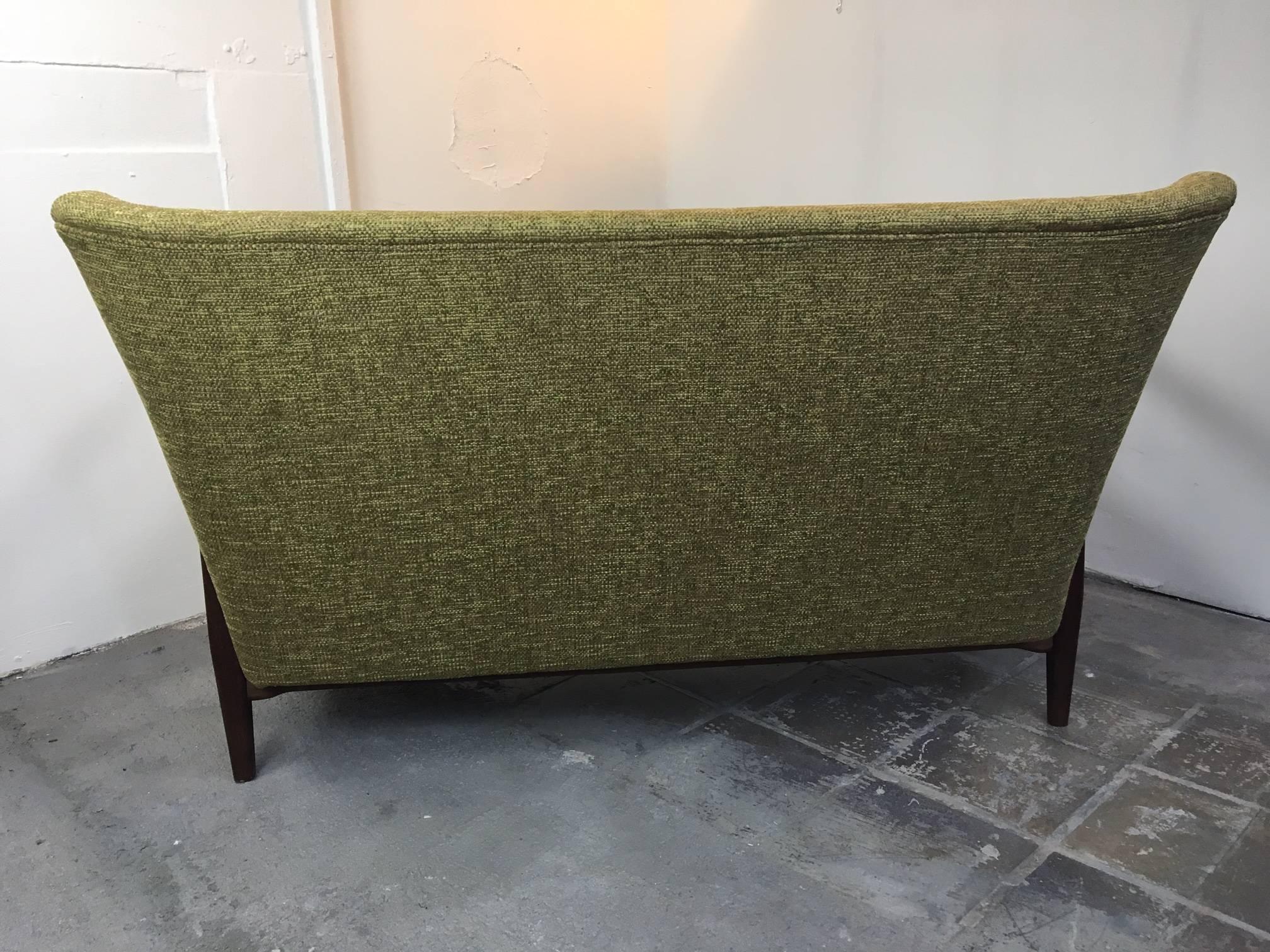 Elegant Danish Mid-Century Modern Two-Seat Sofa, 1950s 5