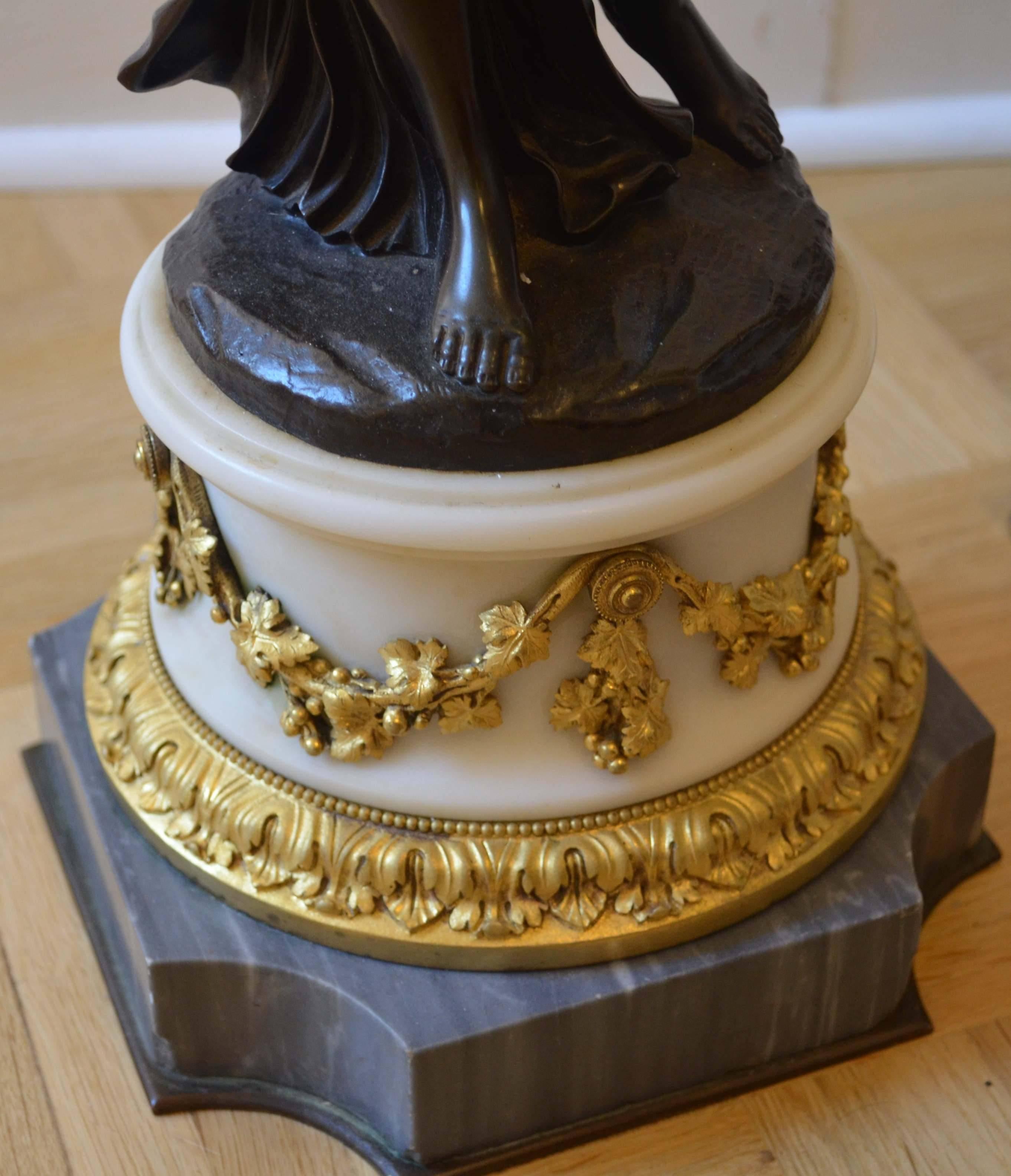 Pair of Louis XVI Gilt Bronze Candelabra Attributed to Jean-Joseph Foucou 2