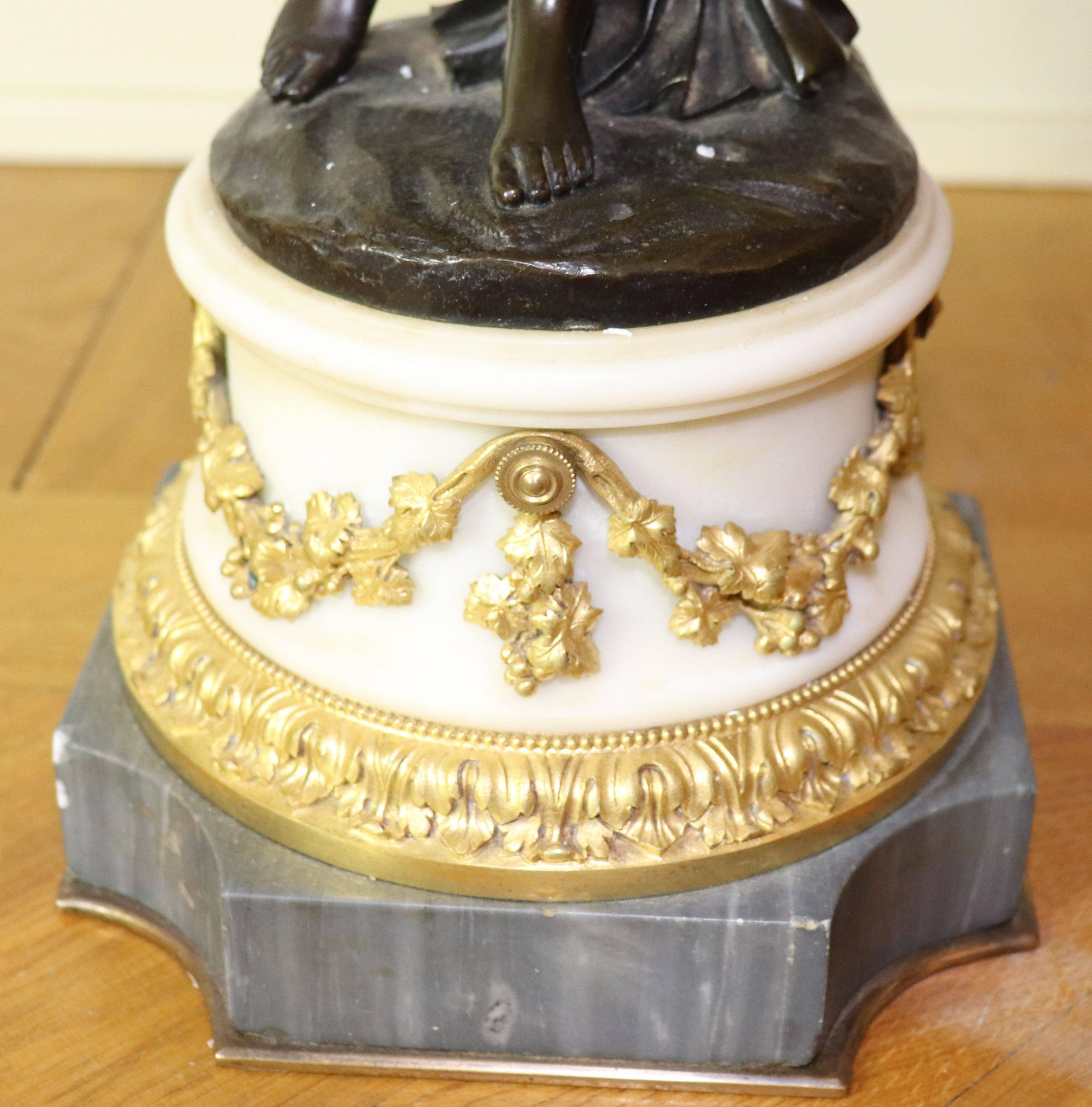 Pair of Louis XVI Gilt Bronze Candelabra Attributed to Jean-Joseph Foucou 3