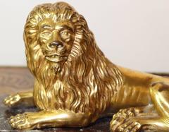 Pair of French Louis XVI Lions Table Decorations