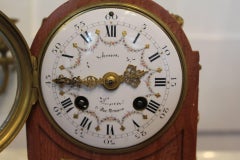 Early 20th Century Griotte Marble Clock Garniture