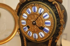 19th Century French Boulle and Brass Inlay Clock by Barrard & Vignon. c. 1870