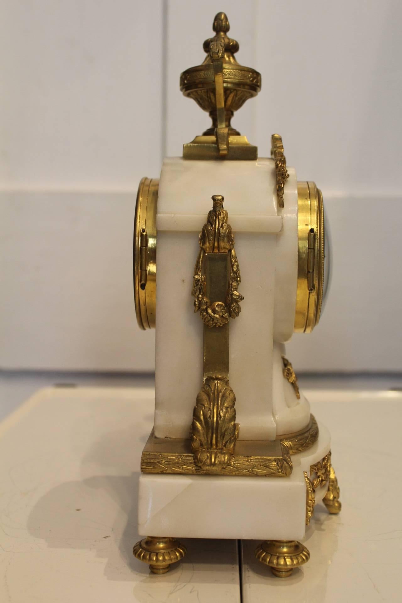 19th Century French Clock Garniture by A.D.Mougin For Sale 3