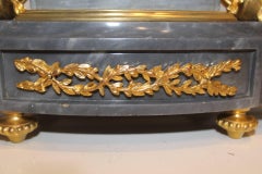 19th Century French Marble and Ormolu Clock Garniture