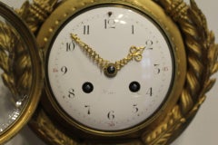 19th Century French Ormolu Cartel Wall Clock