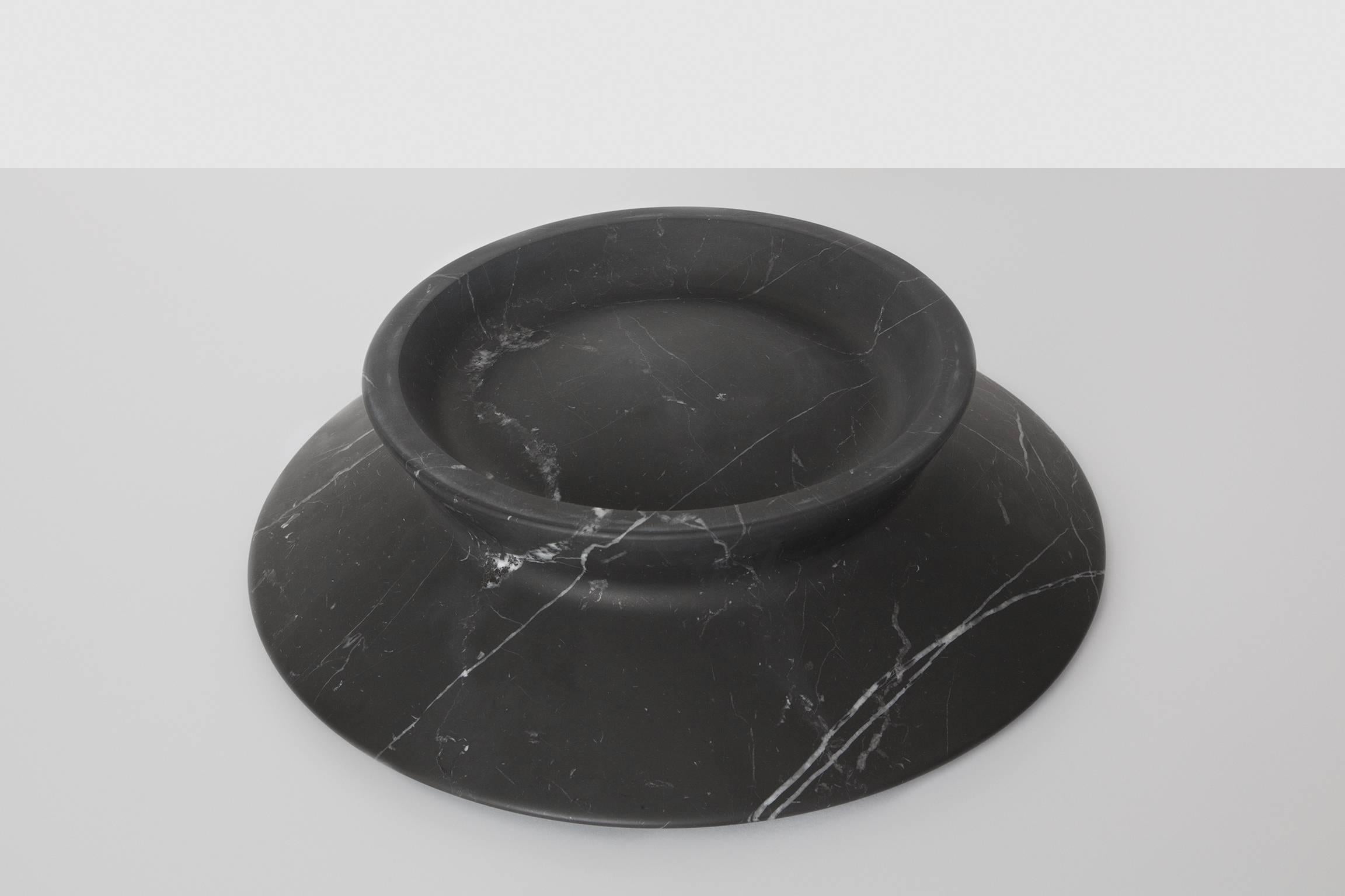 New Modern Centrepiece in Black Marquina Marble, creator Ivan Colominas For Sale 2