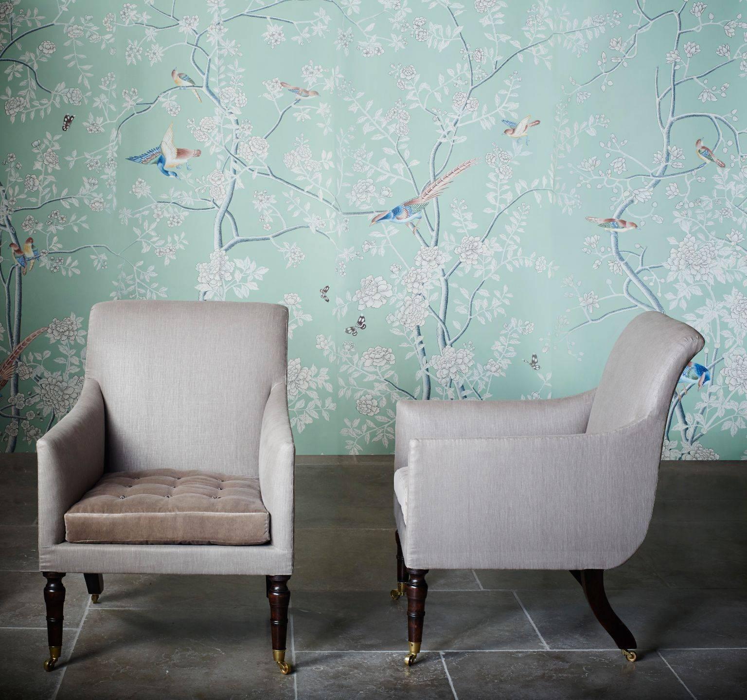 Hand-Crafted 'Hope' Library Chair by Ensemblier, Custom-Made and Upholstered For Sale