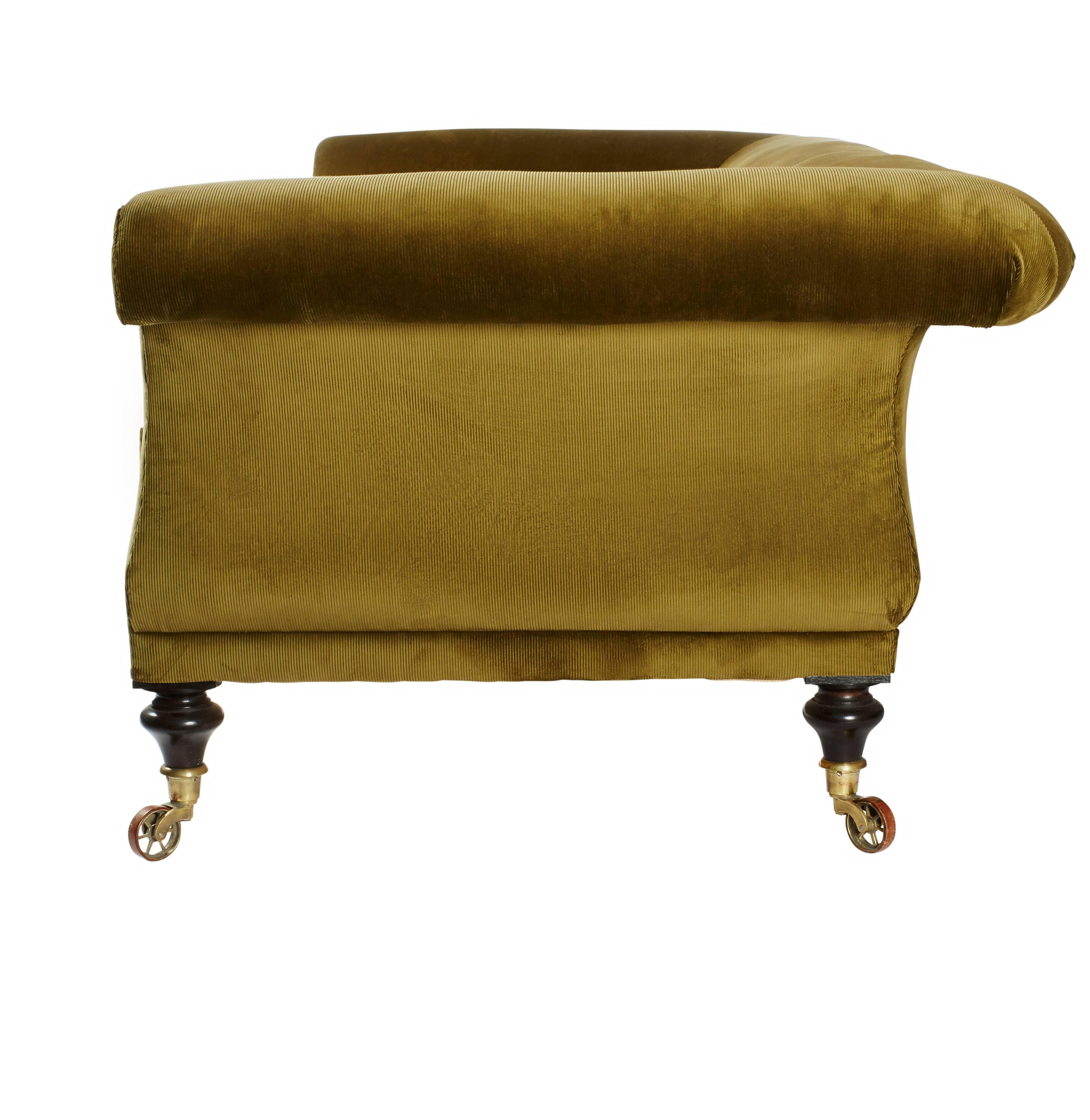 Hand-Crafted Upholstered 'Kinross' Regency-Inspired Sofa by Ensemblier, Bespoke For Sale