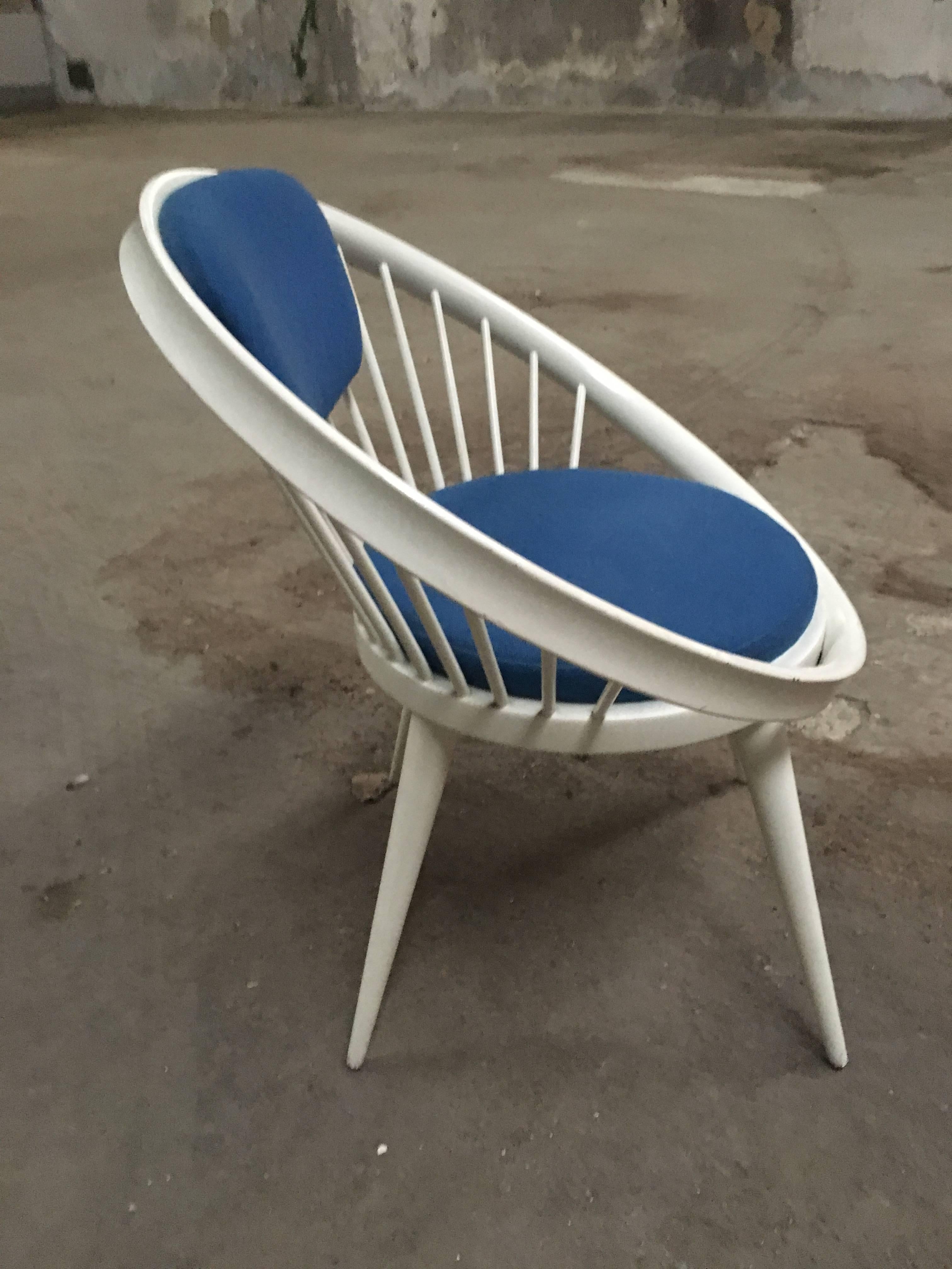 Swedish Circle Chairs by Yngve Ekstrom from 1960s In Excellent Condition In Prato, IT