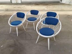 Swedish Circle Chairs by Yngve Ekstrom from 1960s