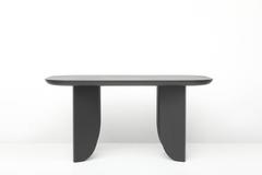 Dish Solid Wood Contemporary Sculptural Carved Conference Desk Dining Table