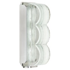 Drift Bump Small Contemporary Sculptural Cast Glass Wall Light Sconce