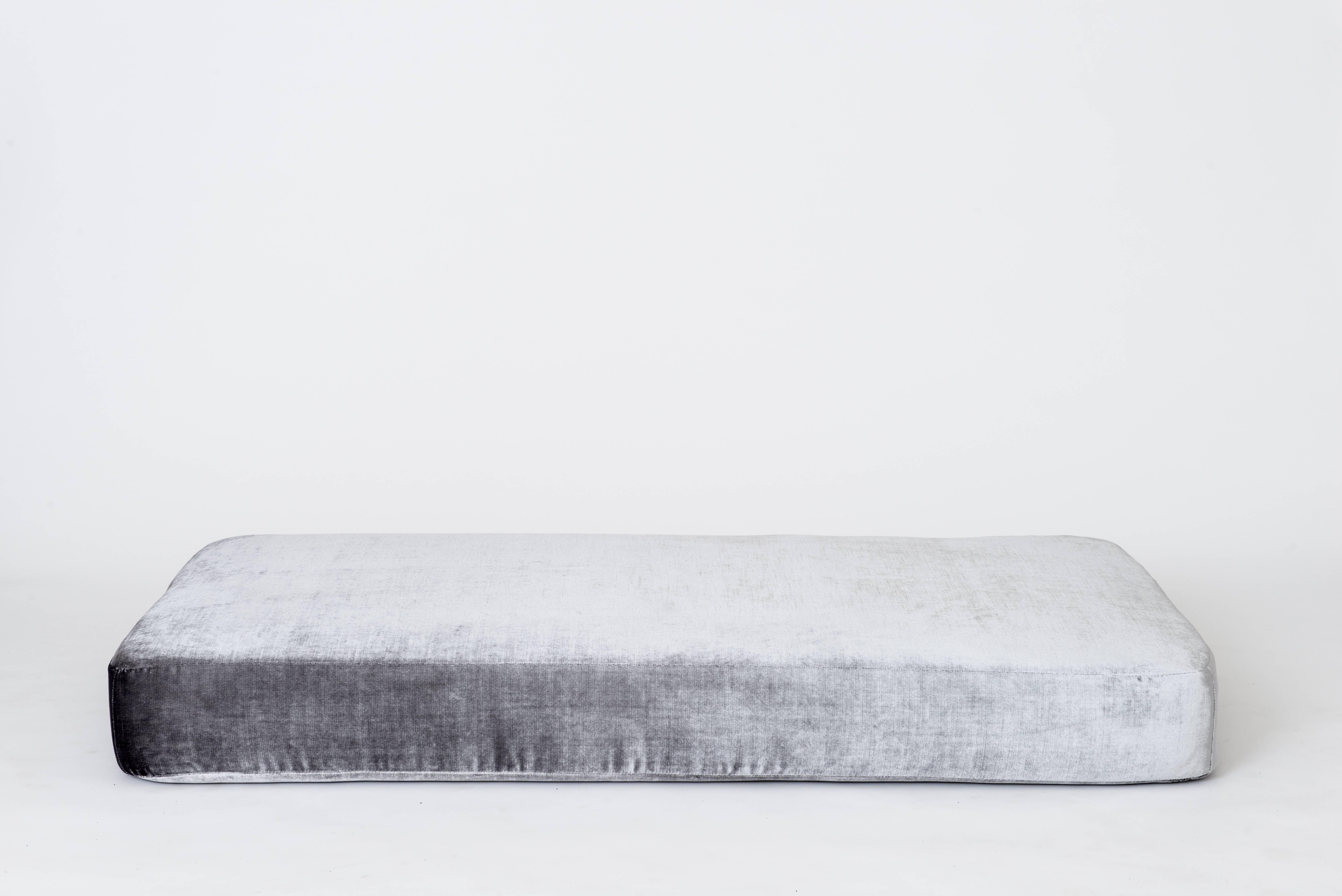 Stacks Bench by Another Human, Contemporary Upholstered Modular Bench, Velvet For Sale 1