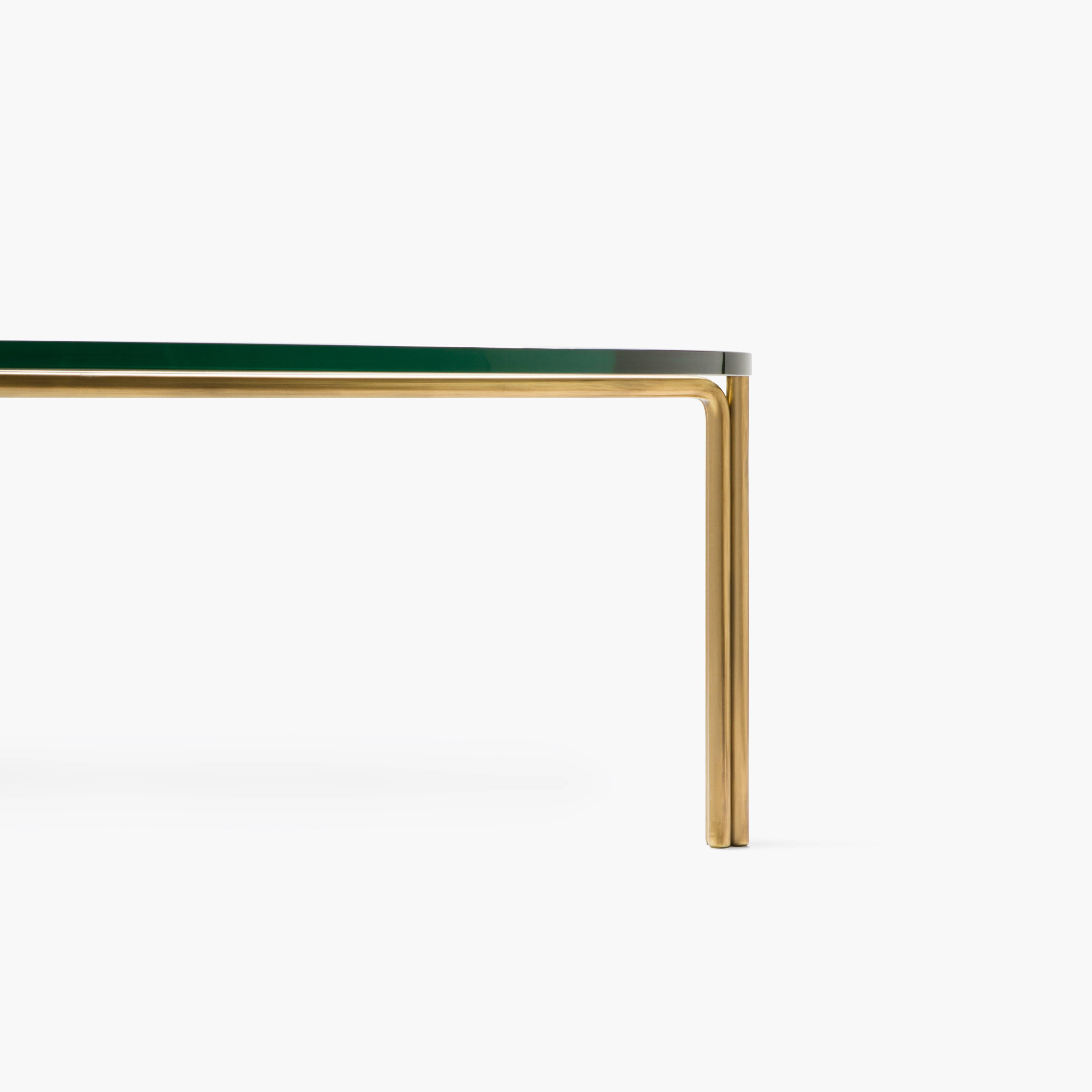 minimalist glass coffee table