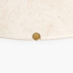 CA4S Contemporary Handcrafted Minimalist Modern Round Stone Coffee Table