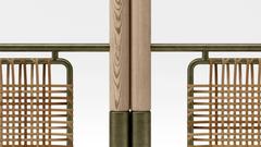 CA8P Contemporary Handcrafted 8-Panel Modern Folding Screen or Room Divider