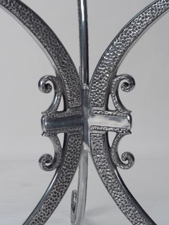 Polished Aluminum Table Base, Two Available