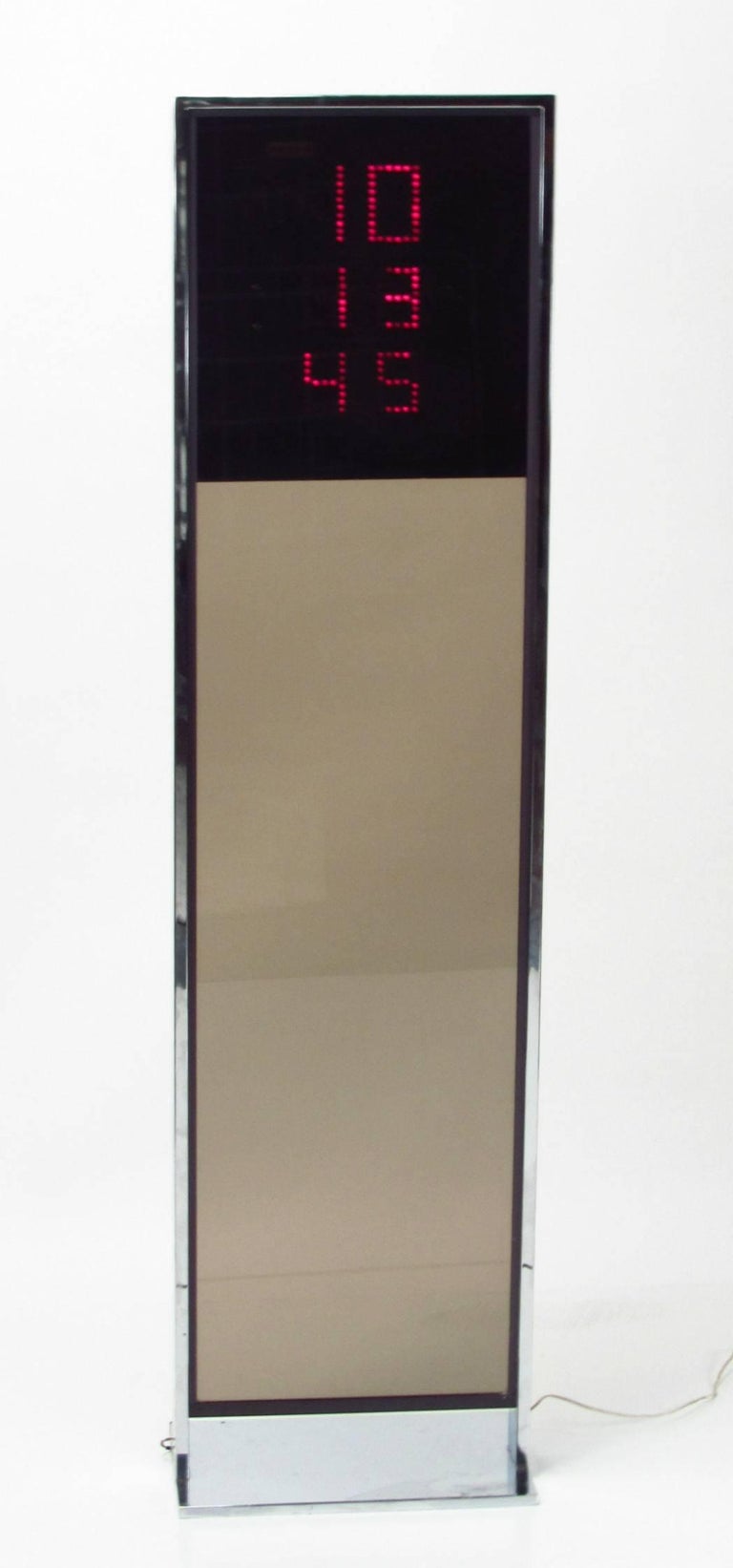 Howard Miller Digital Floor Clock, 1970s at 1stDibs