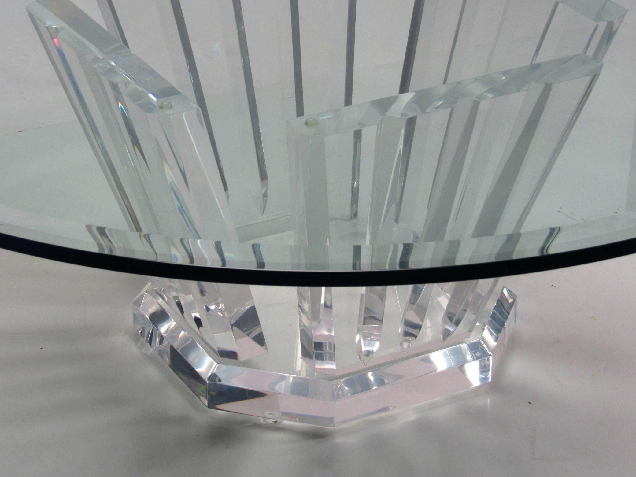 Modern Lucite Coffee Table by Jeffrey Bigelow, circa 1970s