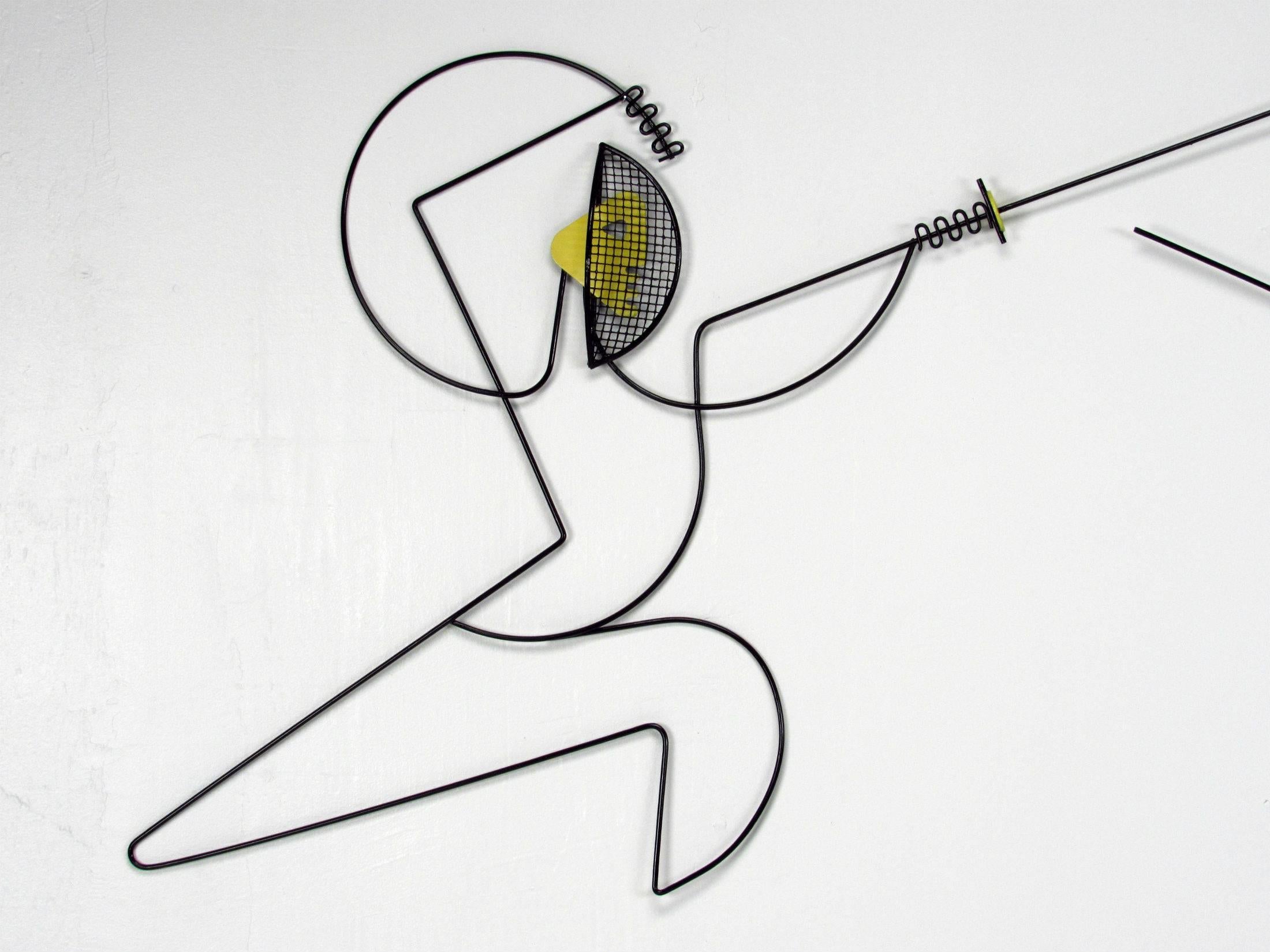 Mid-Century Modern Frederick Weinberg Wall Sculpture, Fencers Model 3034, USA,  1962