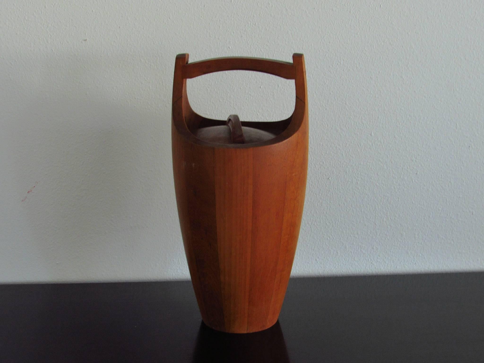 dansk wooden ice bucket