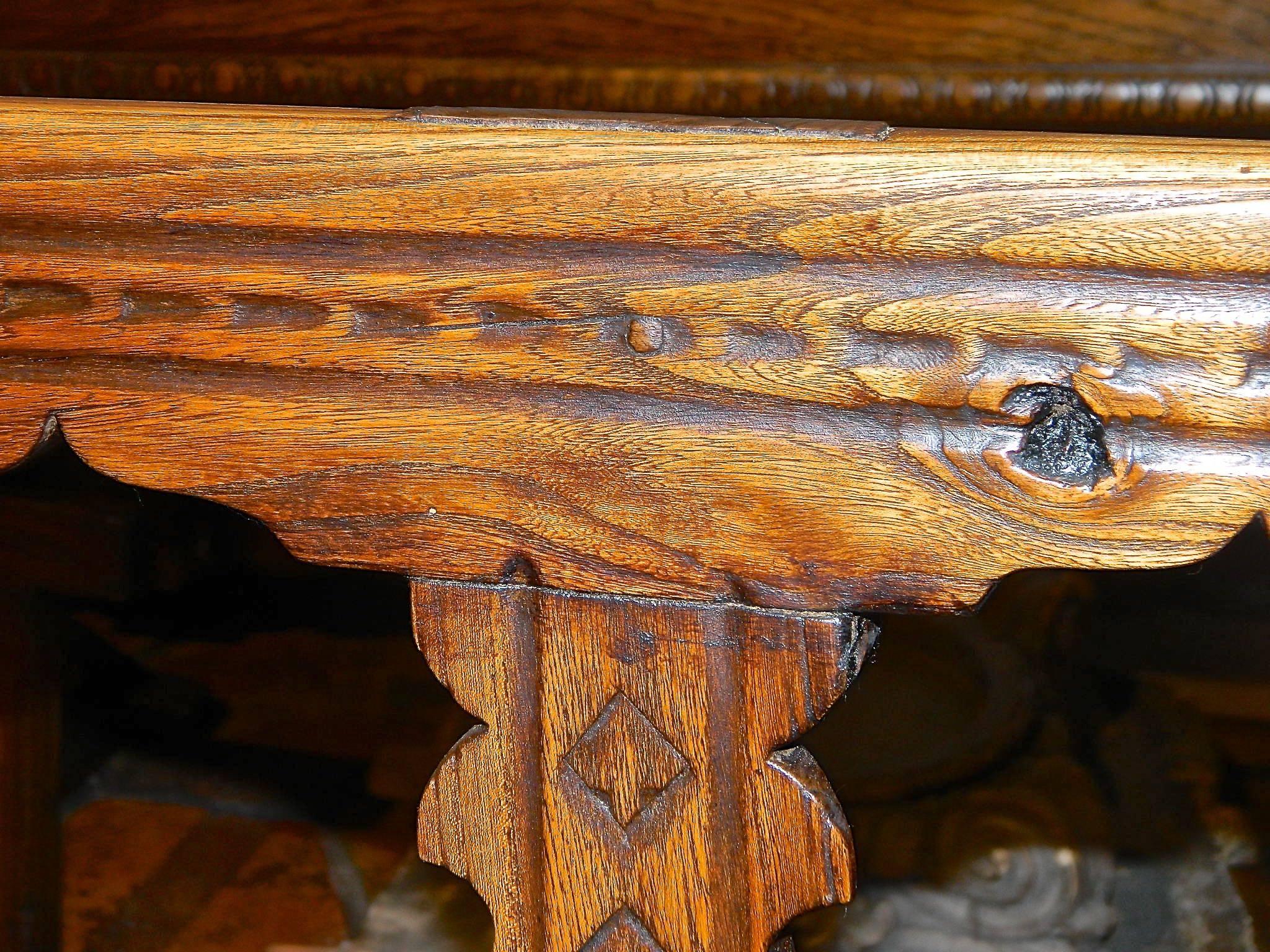 Matched Pair of Late 18th Century Pine and Elm Pyrenees Benches 2