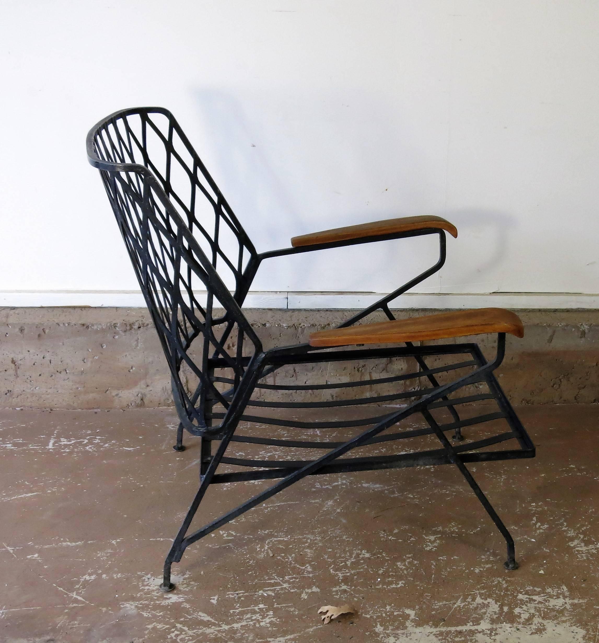 Mid-Century Modern Salterini Lounge Chair Designed by Maurizio Tempestini