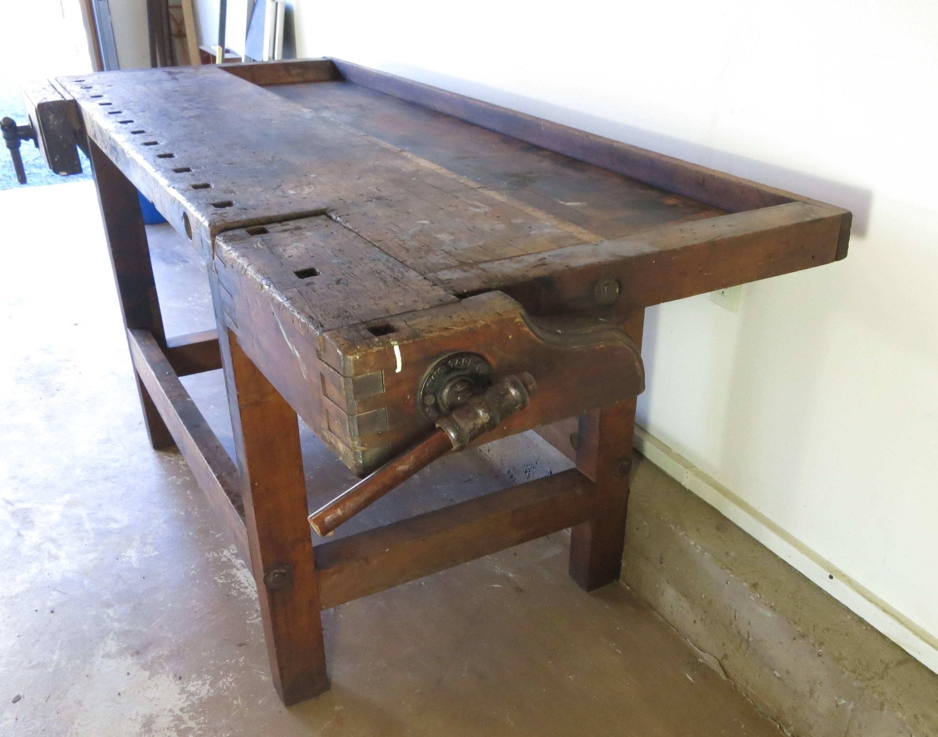 antique carpenter's workbench for sale