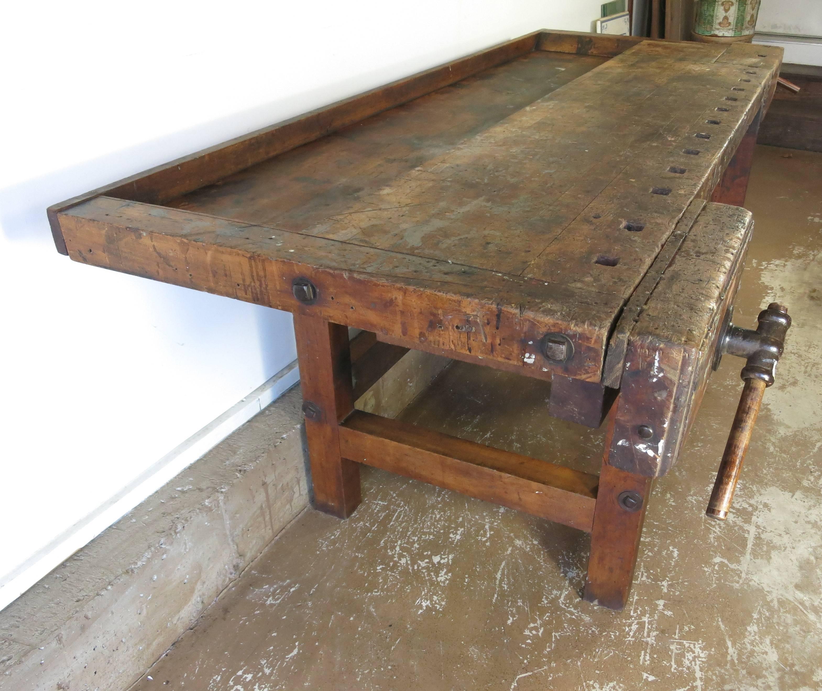 antique carpenter workbench