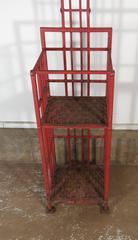 Vintage Iron Industrial Factory Stand Hall Tree Coat Rack