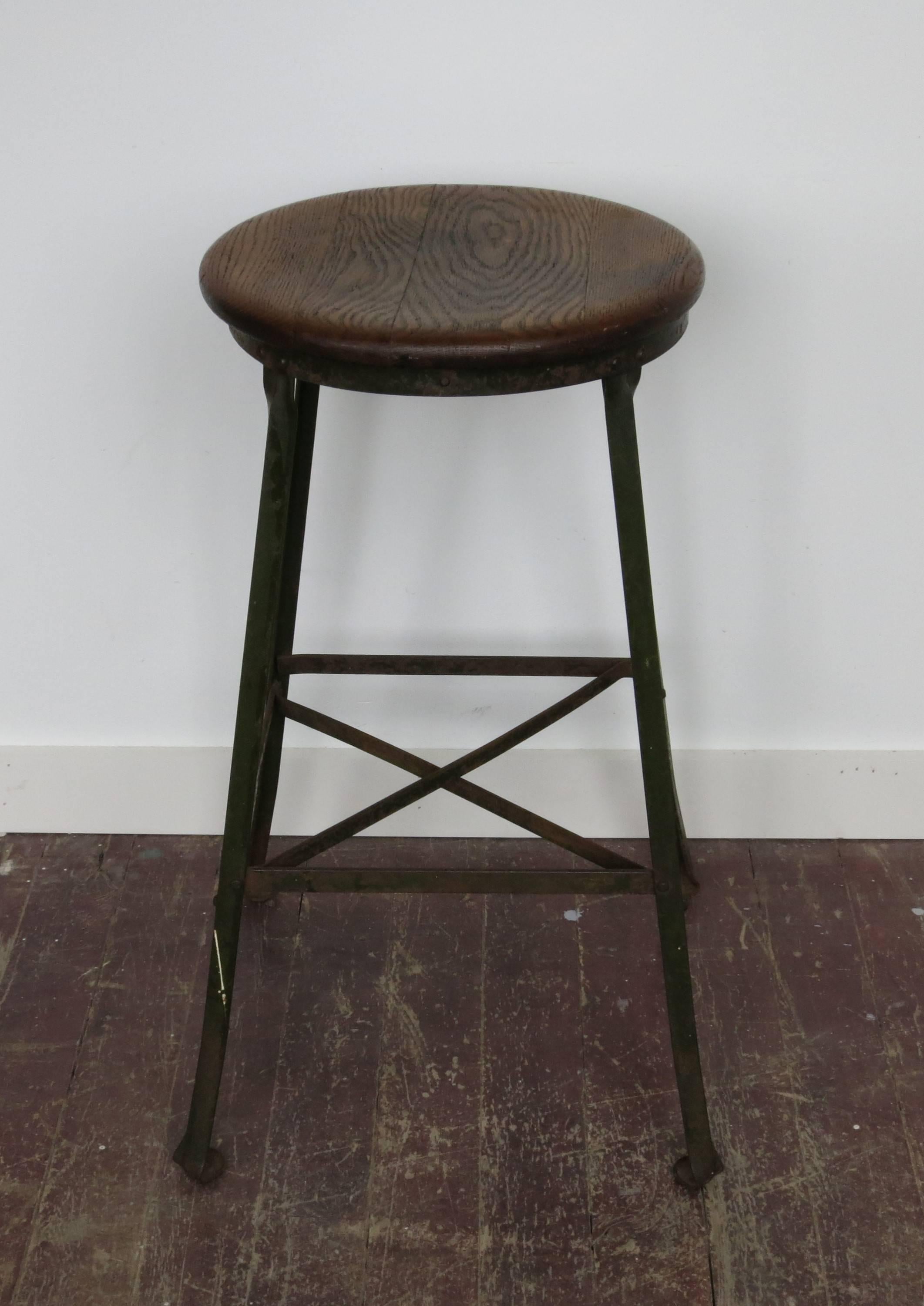 vintage industrial stools