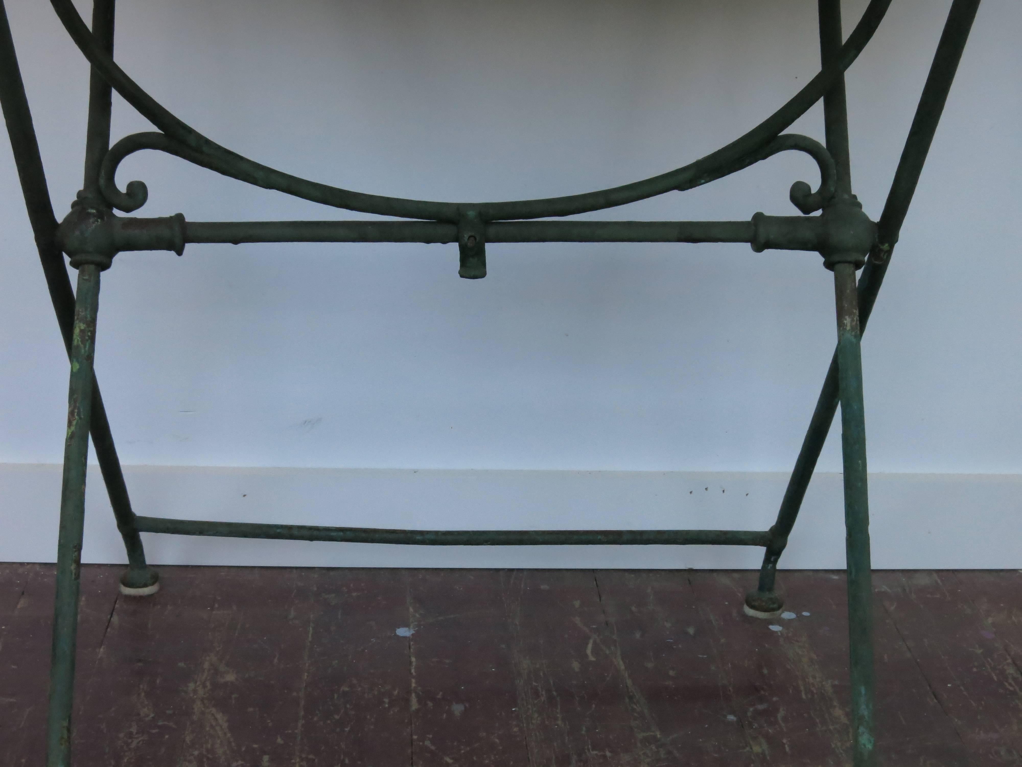 French Iron Folding Table, circa 1900 For Sale 1