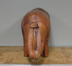 Vintage Omersa for Abercrombie and Fitch Rhino Leather Footstool