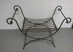 Vintage Iron Folding Bench