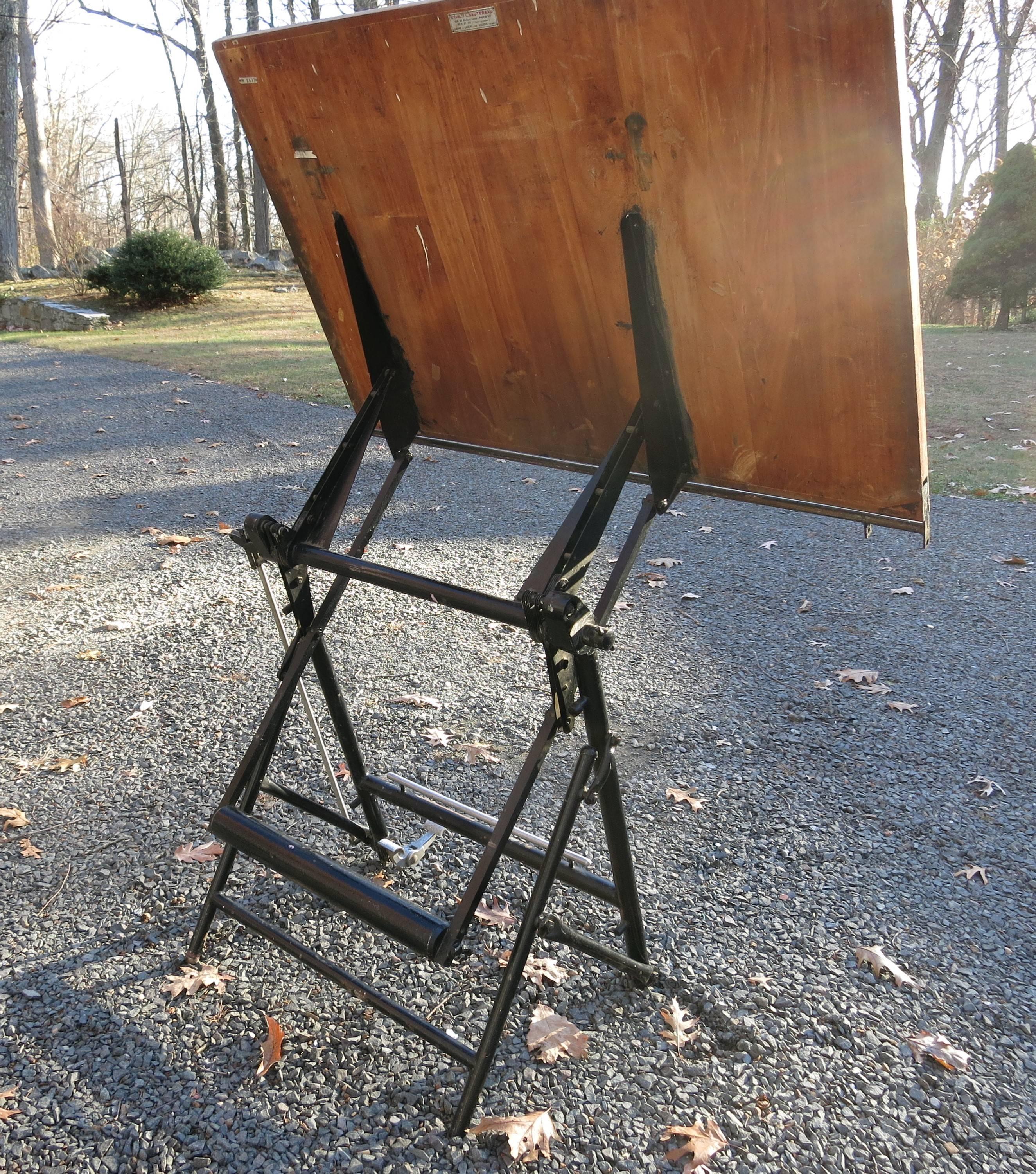 Iron French Minimalist Drafting Table