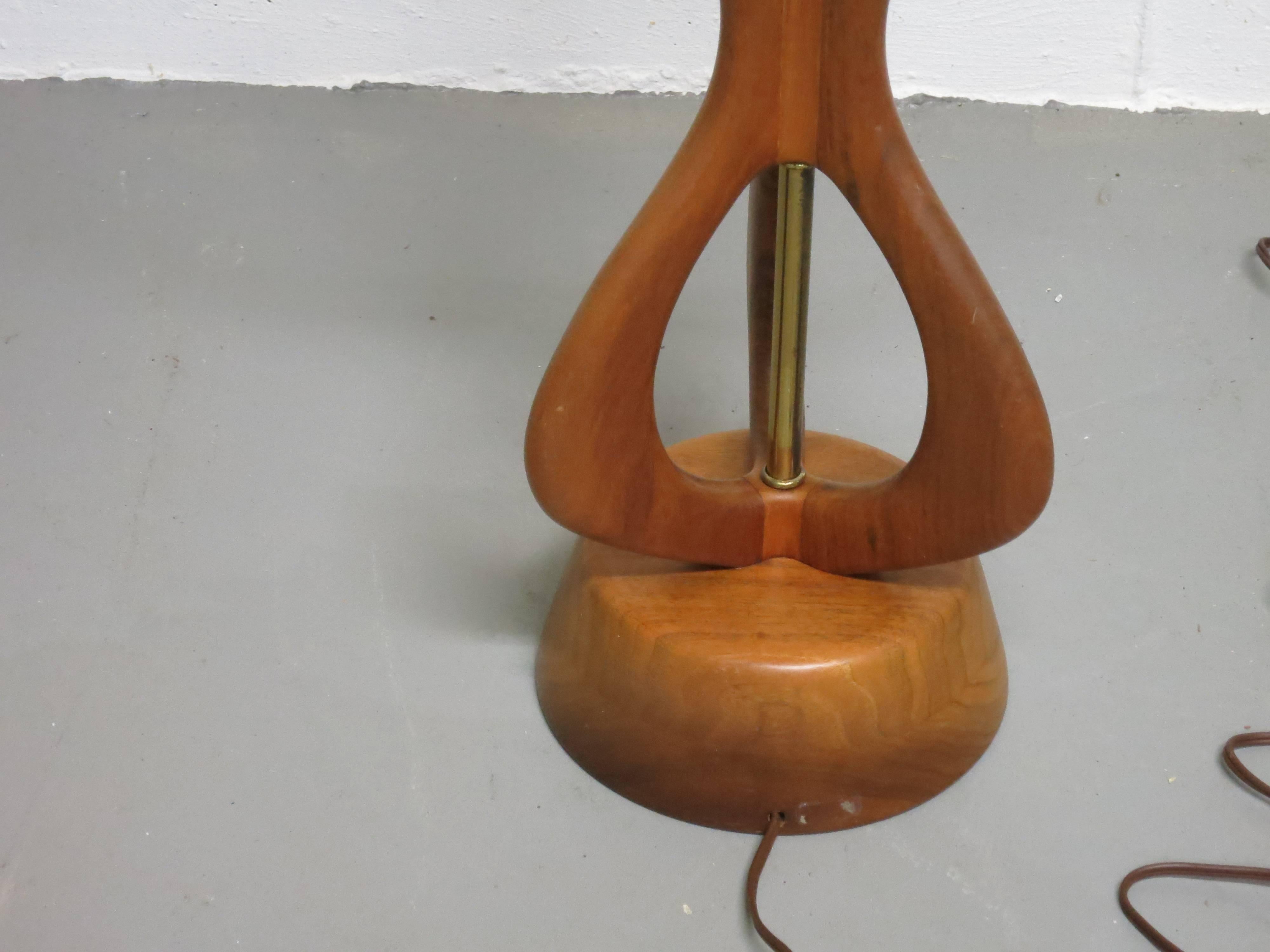 American Danish Modern Adrian Pearsall Style Table Lamp For Sale