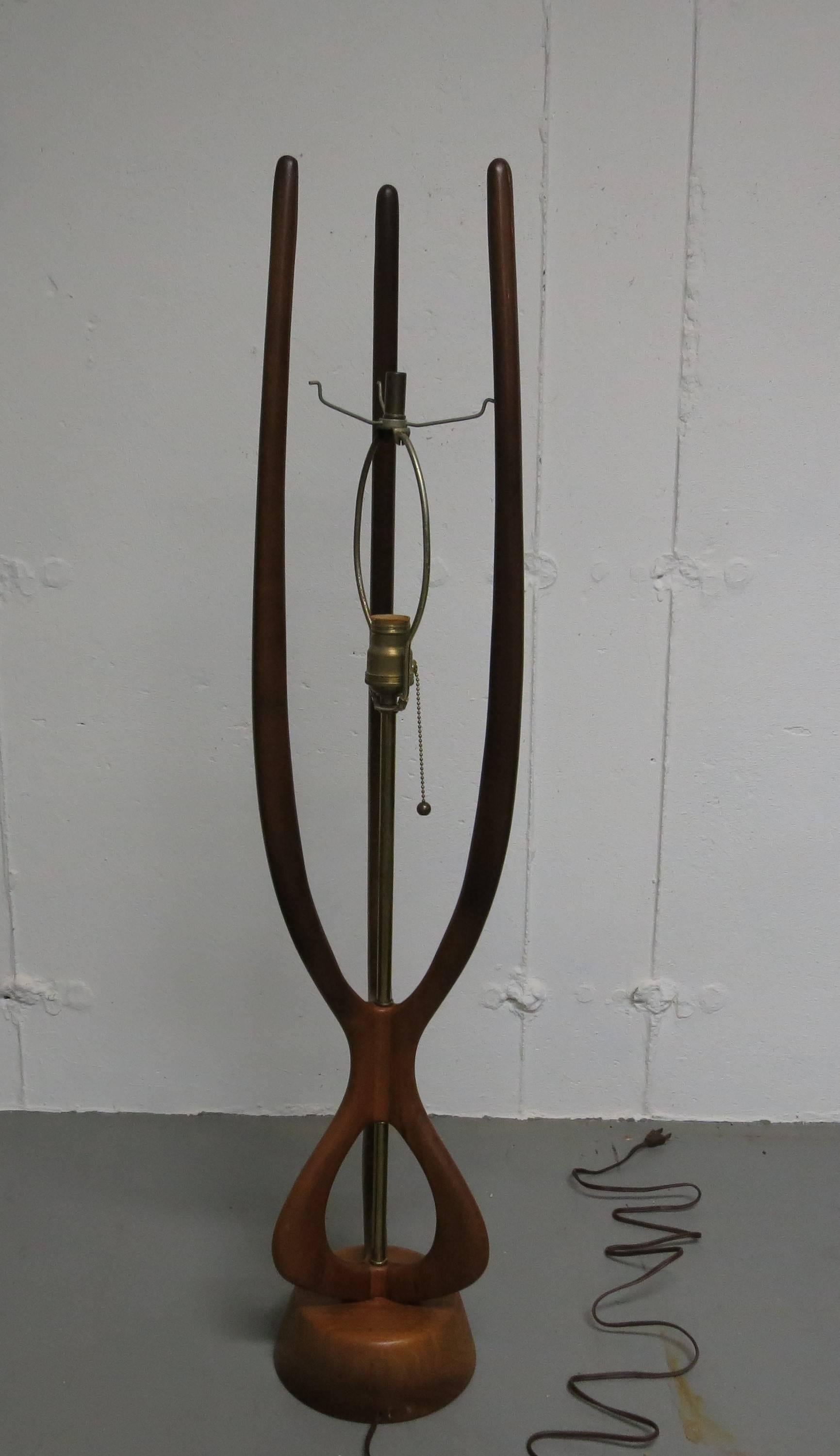 Mid-20th Century Danish Modern Adrian Pearsall Style Table Lamp For Sale