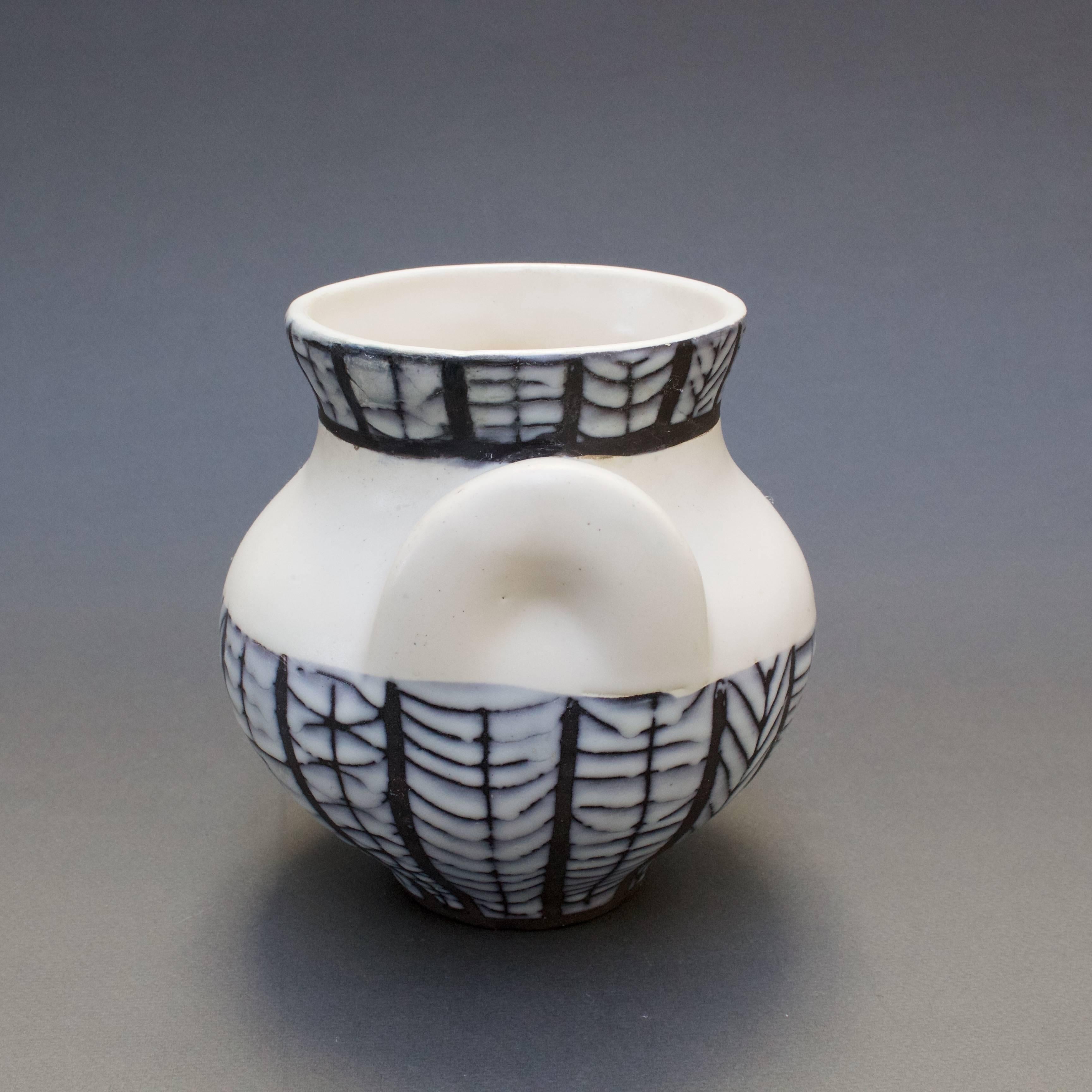 Ceramic 'Eared' Vase 'Vase à Oreilles' by Roger Capron, Vallauris, France, 1950s 1