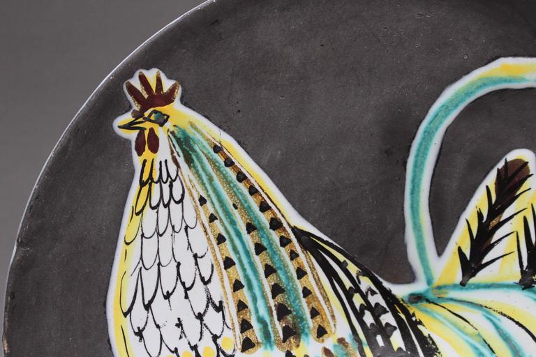 midcentury-black-ceramic-coq-plate-by-roger-capron-vallauris-1950s-at