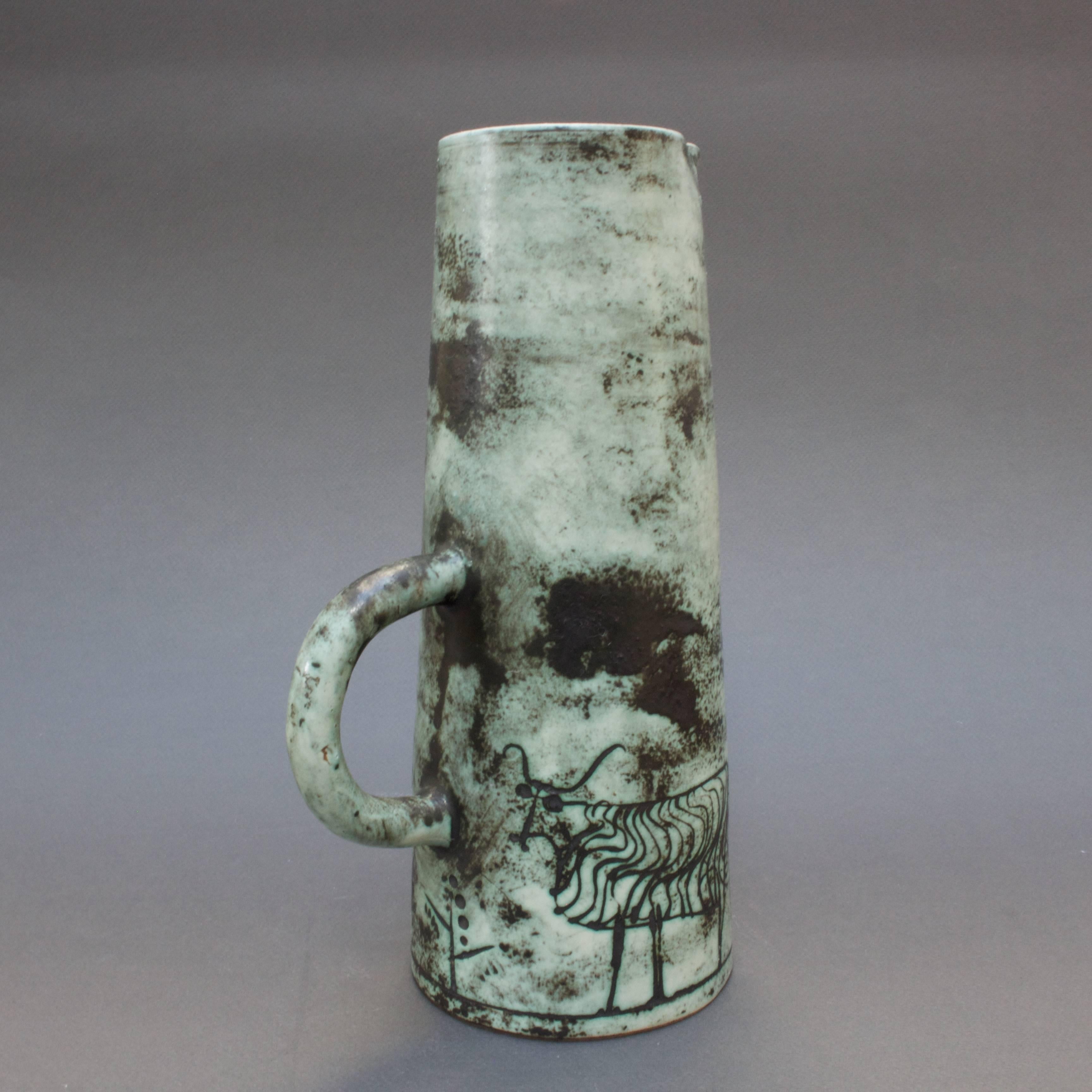 Ceramic Pitcher by Jacques Blin, Vallauris, France, circa 1950s - 60s 2