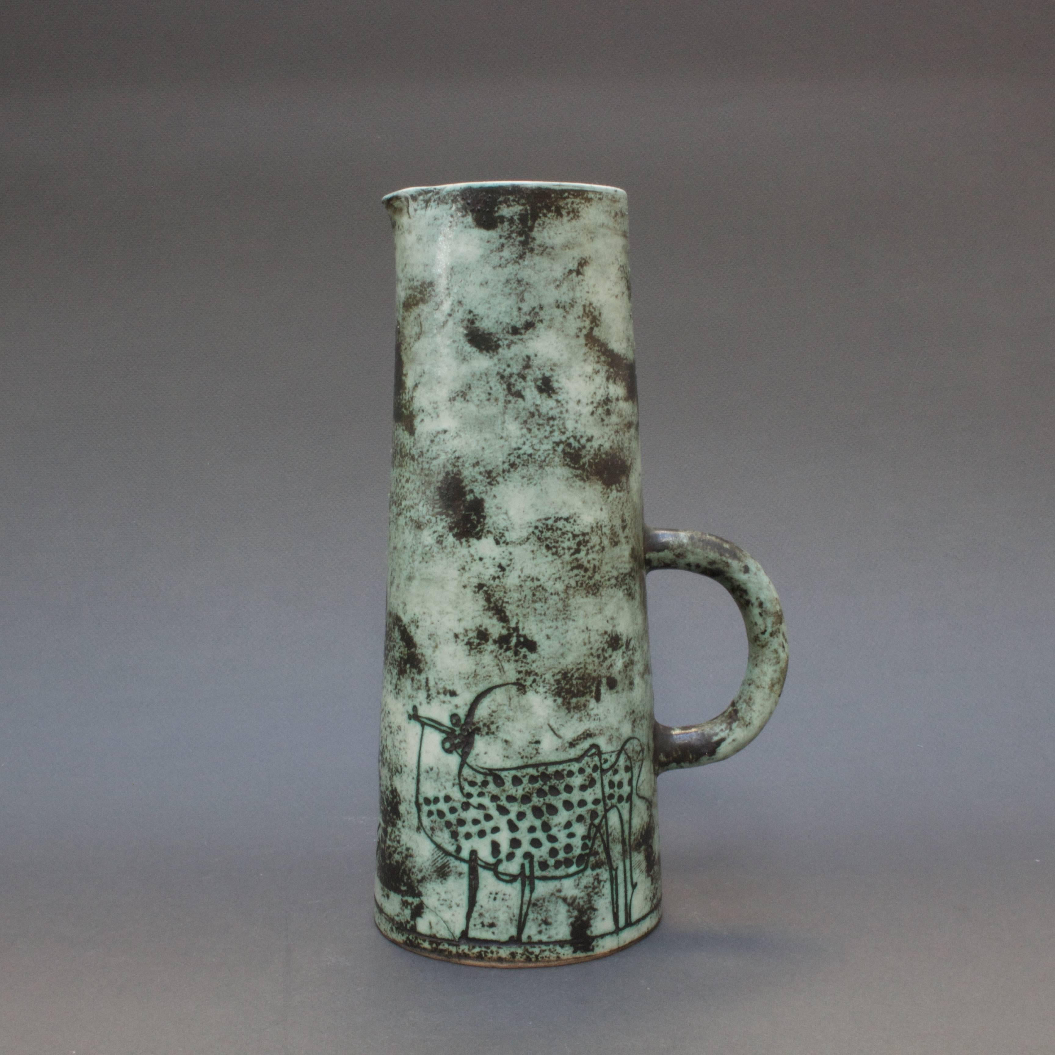 Ceramic Pitcher by Jacques Blin, Vallauris, France, circa 1950s - 60s 3