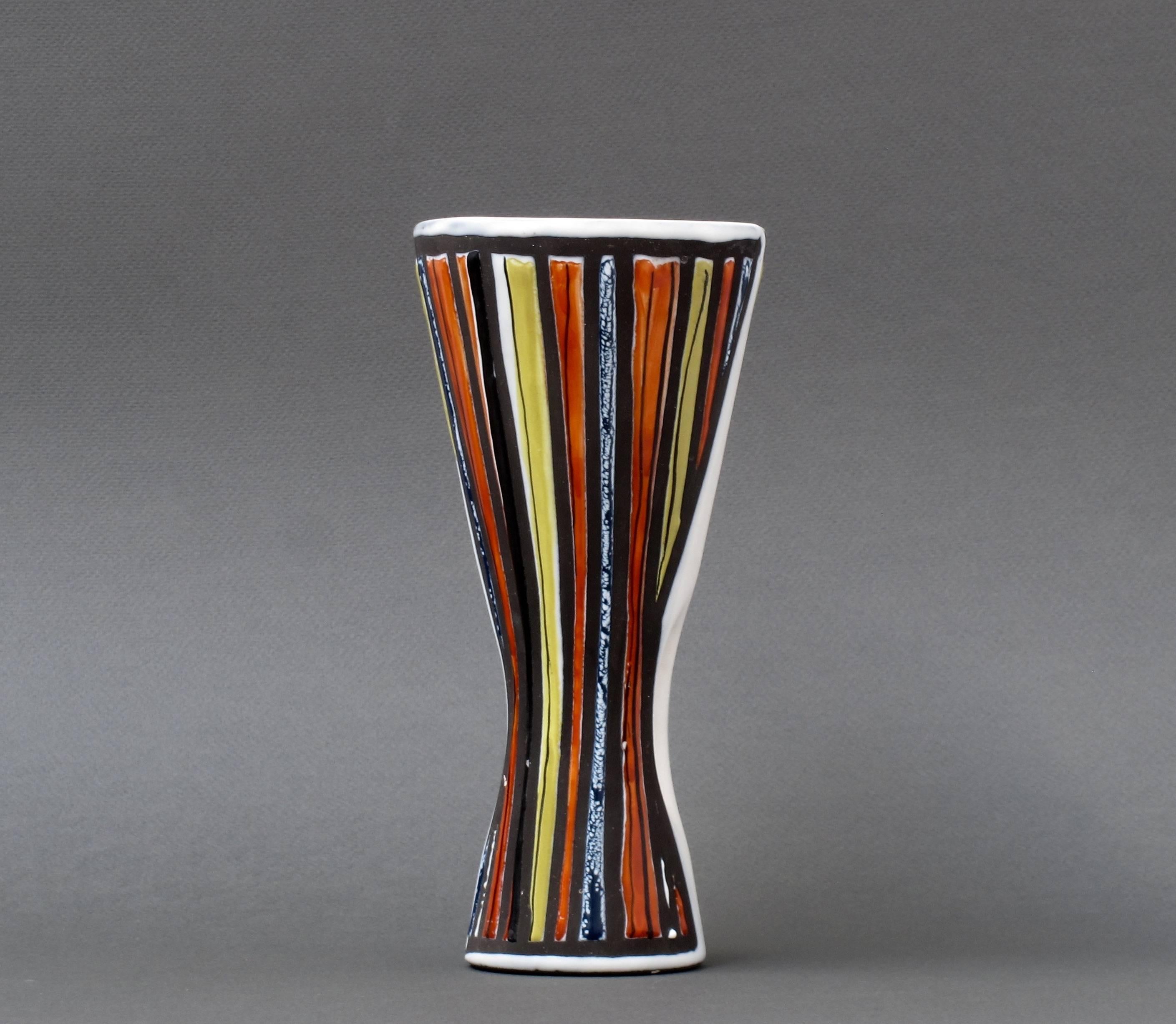 Mid-Century Modern Roger Capron Multicolored 'Pyjama' Style Vase, 1950s