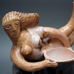 Scultura in ceramica di Jean Derval Bather, 2008